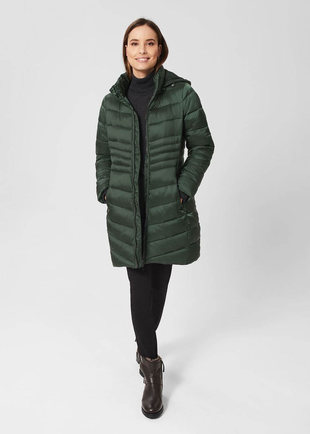 Petite Nessie Puffer, Rich Sage Green, hi-res