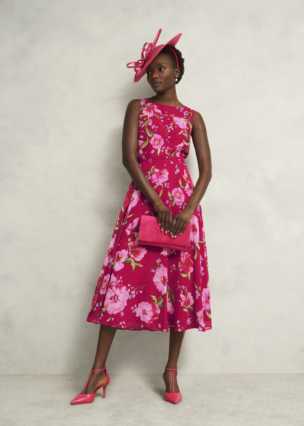 Carly Dress, Pink Multi, hi-res