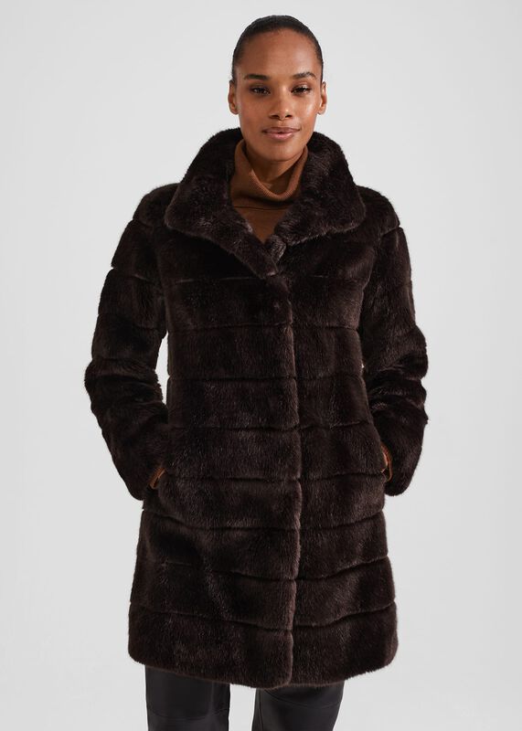 Women's Faux Fur Coat, Women's Clearance