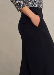 Eva Crop Trousers, Navy, hi-res