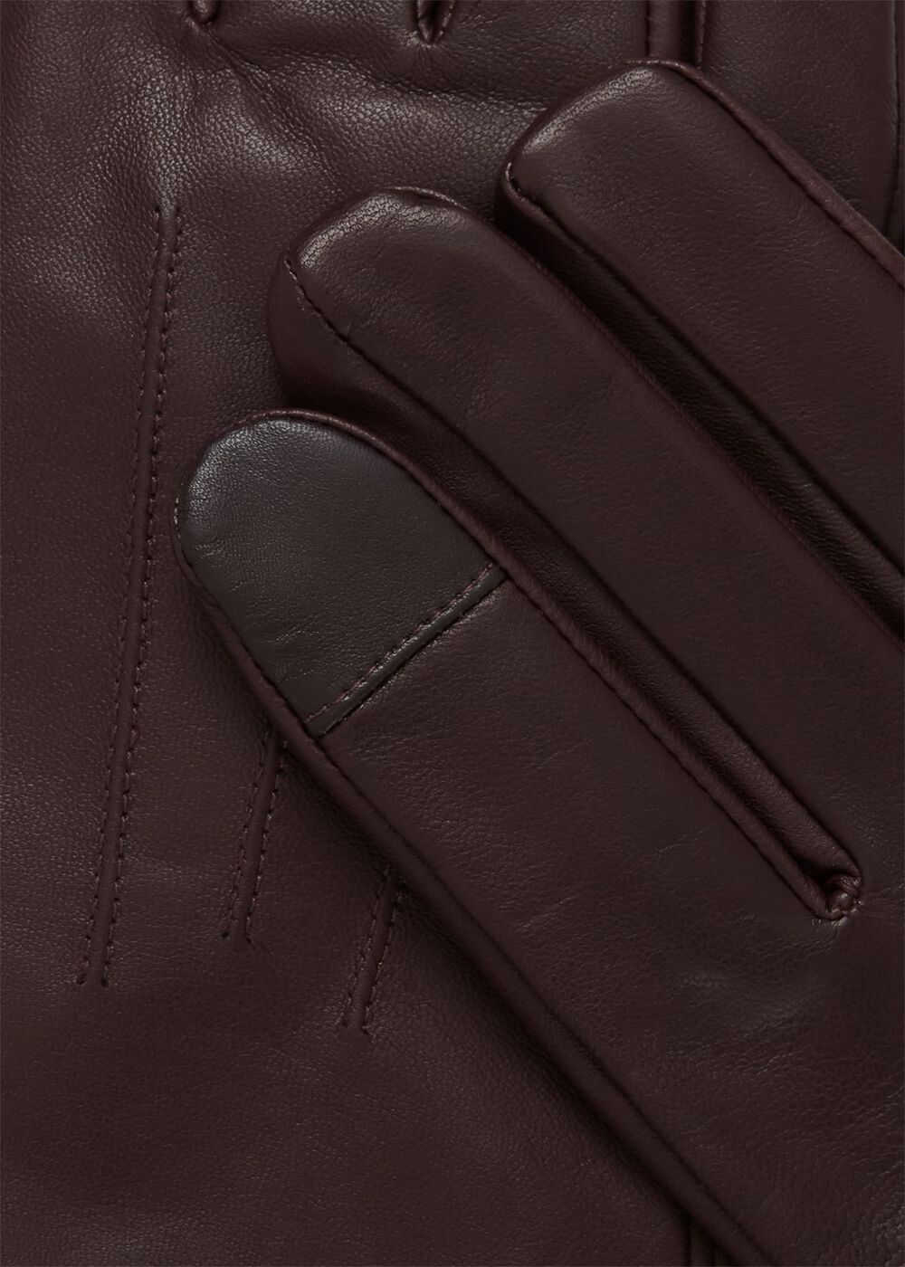 Otillia Leather Gloves, Mahogany Red, hi-res