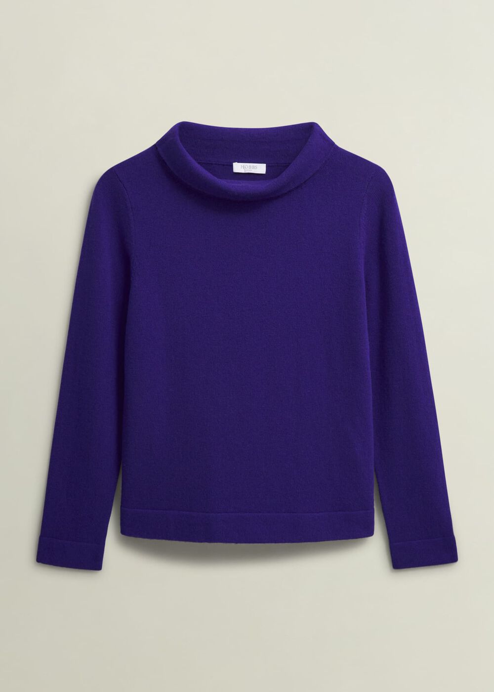 Audrey Wool Cashmere Jumper, Cobalt Blue, hi-res