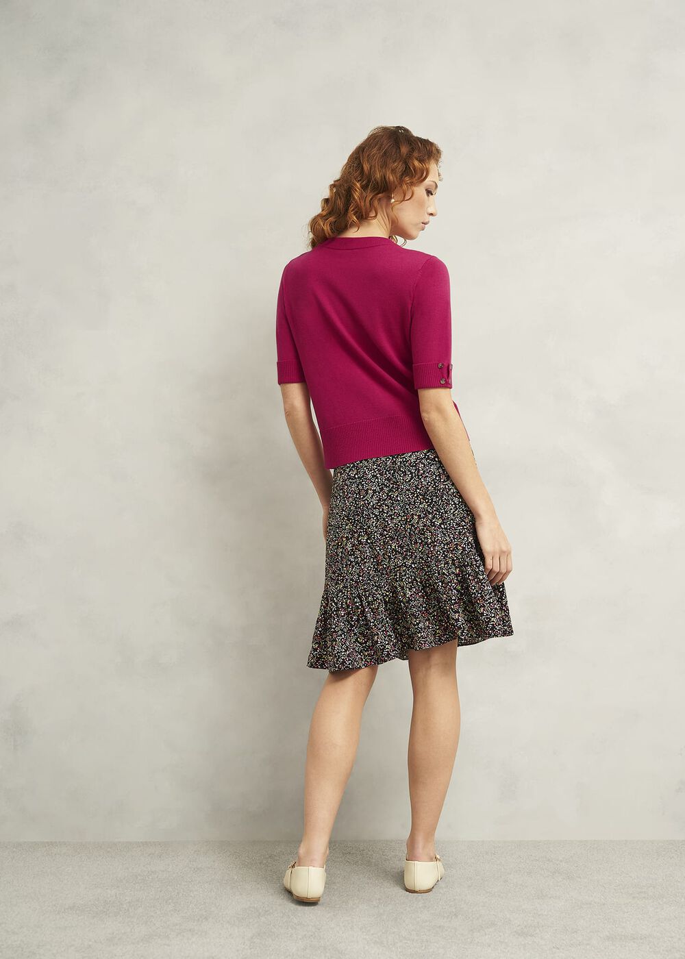 Leanne Knitted Top With Wool, Zinnia Pink, hi-res