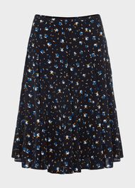 Inez Skirt, Navy Multi, hi-res