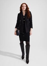 Marlee Knitted Dress, Black, hi-res