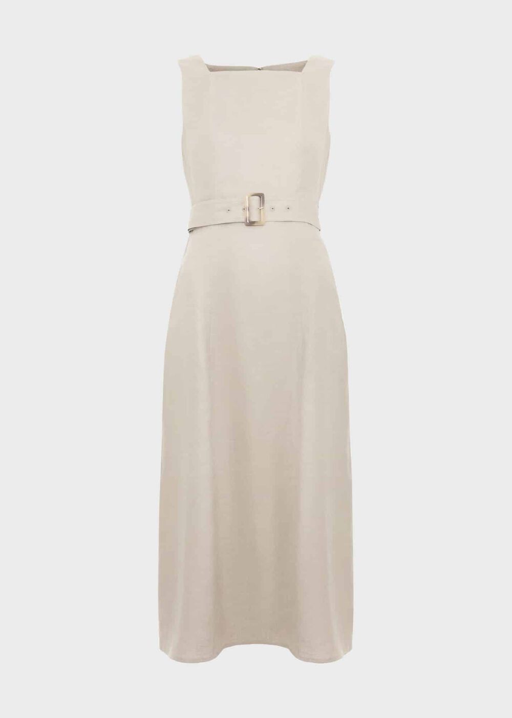 Roberta Linen Dress, Neutral, hi-res