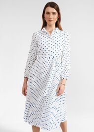 Tallulah Dress, Ivory Blue, hi-res