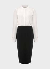 Bella Dress, Ivory Black, hi-res