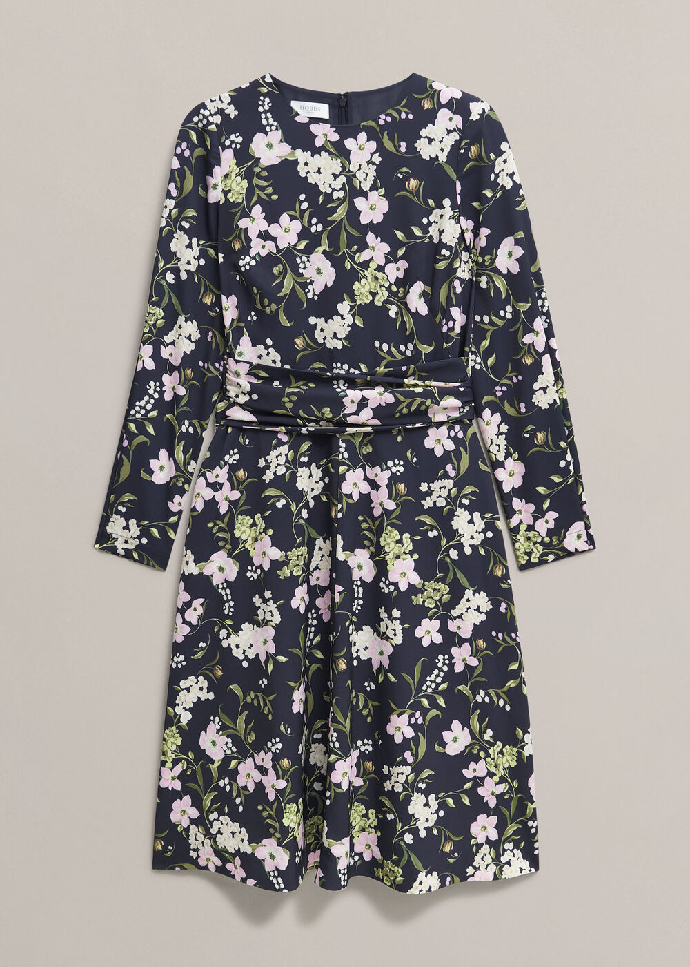 Sabine Floral Tie Dress, Midnight Multi, hi-res