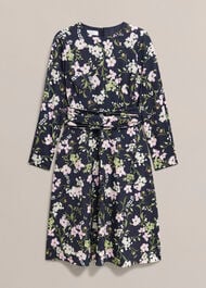 Sabine Floral Tie Dress, Midnight Multi, hi-res