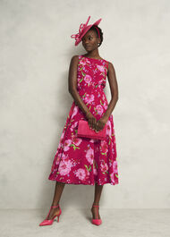 Petite Carly Dress, Pink Multi, hi-res