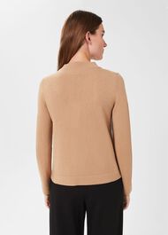 Talia Wool Cashmere Sweater, Camel, hi-res