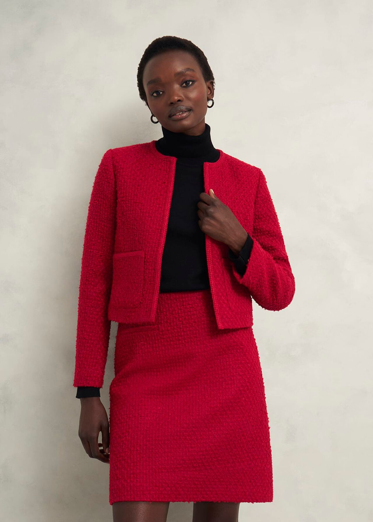 Rosa Skirt With Wool, Rowan Red, hi-res