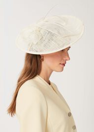 Ottilie Fascinator, Ivory, hi-res