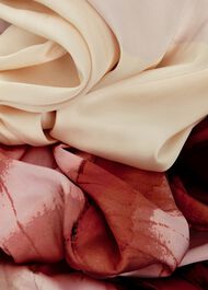 Heligan Floral Midi Dress, Cream Pink, hi-res