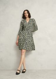 Elosie Jersey Dress, Navy Multi, hi-res