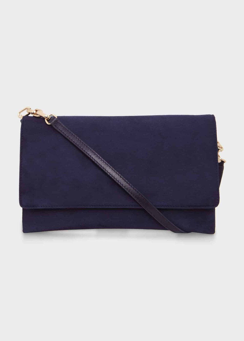 Chelsea Suede Clutch Bag, Midnight, hi-res