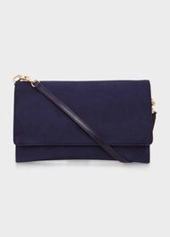 Chelsea Suede Clutch Bag, Midnight, hi-res
