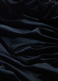 Sian Velvet Dress, Navy, hi-res