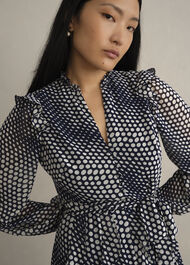 Miriam Dress, Midnight Cream, hi-res