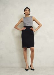 Nyra Dress, Black Ivory, hi-res