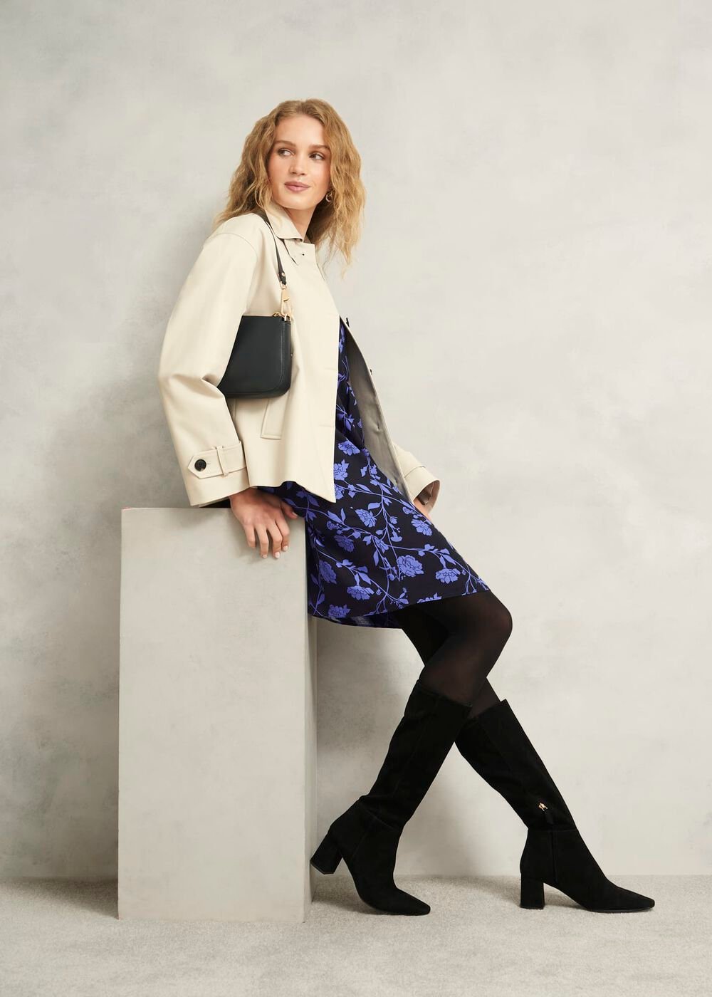Valeria Dress, Navy Twilight, hi-res