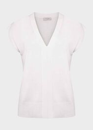 Jayde Knitted Top, Ivory, hi-res