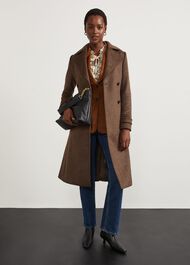 Bromley Check Trench, Brown Multi, hi-res