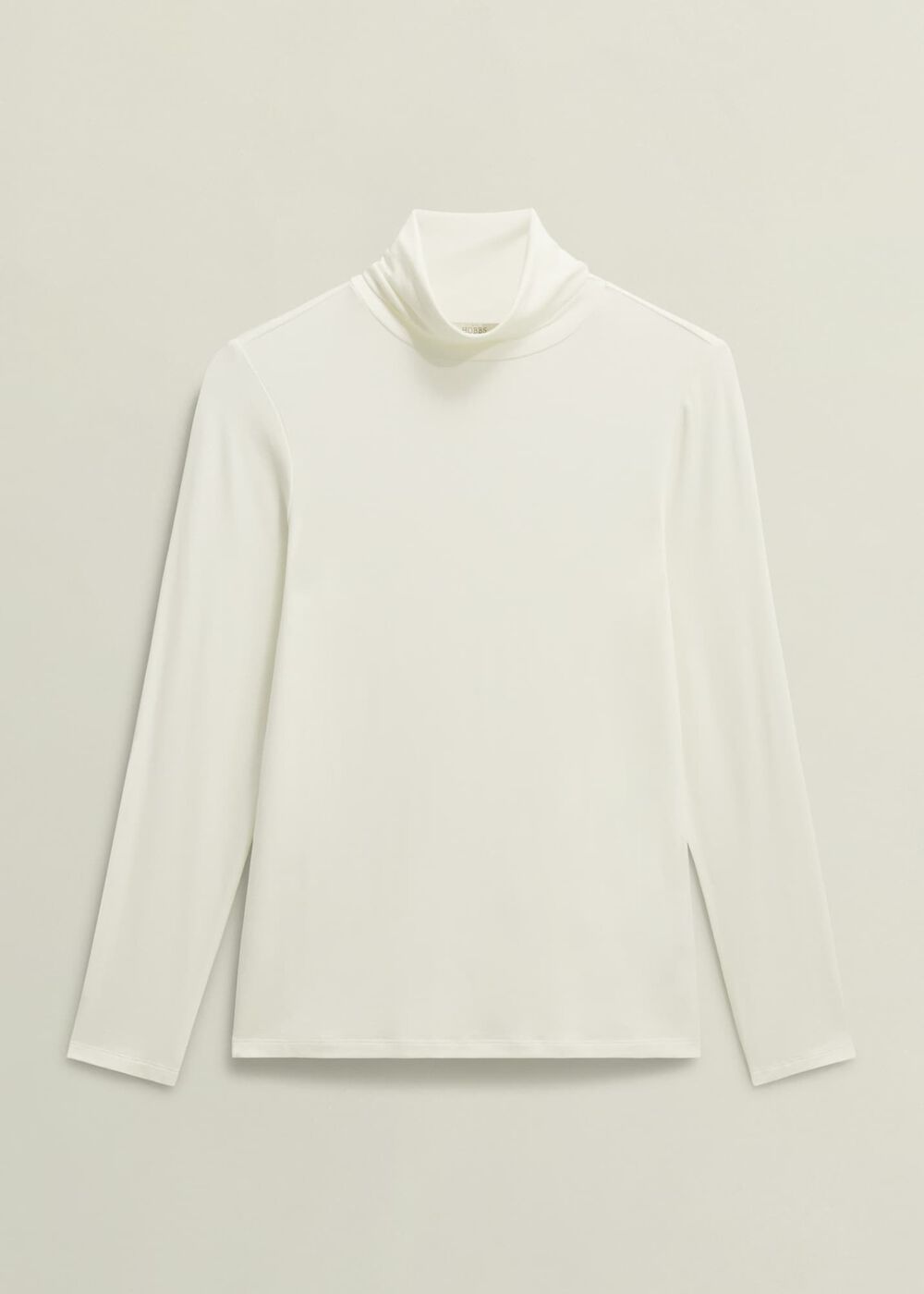 Mischa Roll Neck Top, Hobbs Ivory, hi-res
