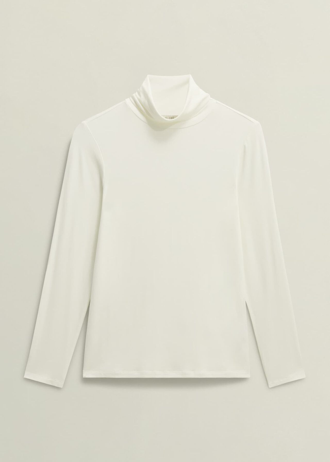 Mischa Roll Neck Top, Hobbs Ivory, hi-res