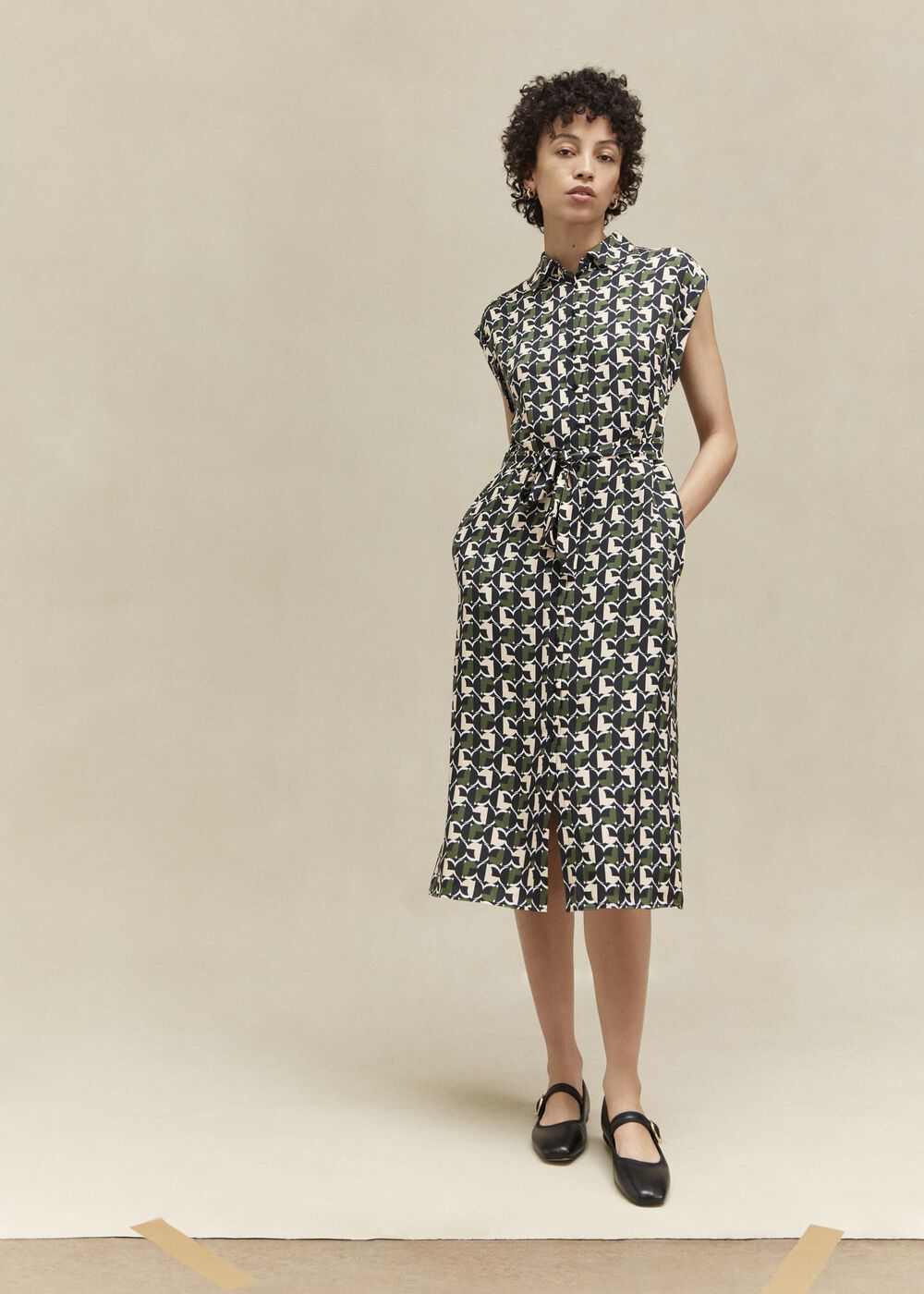Kalinda Shirt Dress, Multi, hi-res