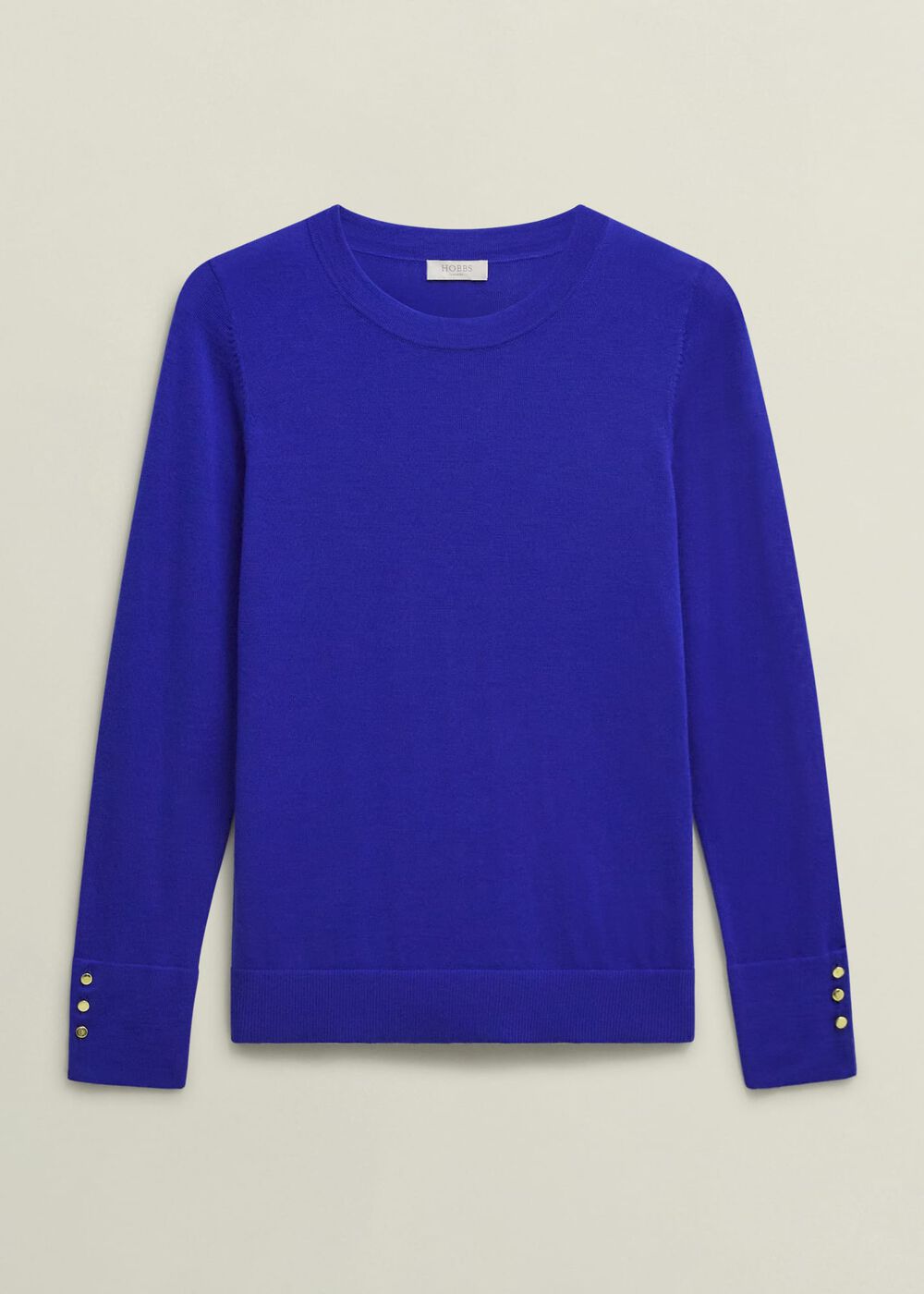 Penny Merino Wool Jumper, Eclipse Blue, hi-res
