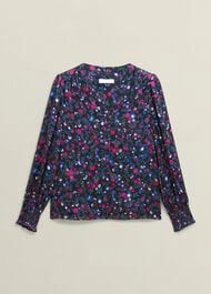 Tasha Blouse, Black Multi, hi-res