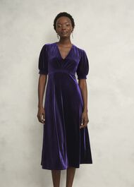 Petite Dormer Dress, Midnight Purple, hi-res