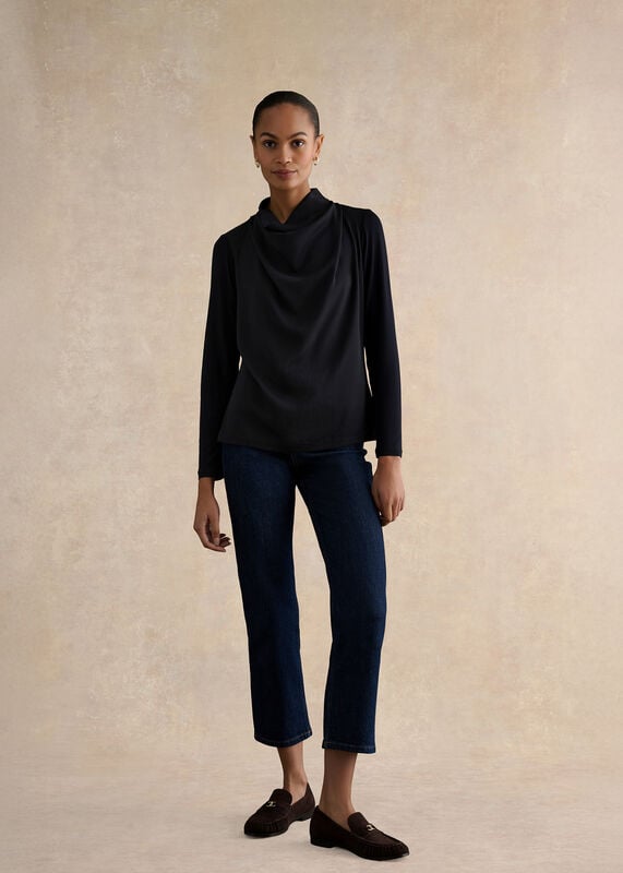 Arielle Cowl Neck Long Sleeve Blouse