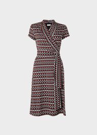 April Wrap Dress, Multi, hi-res