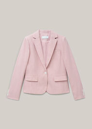 Blake Check Jacket, Pink Ivory, hi-res