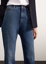 Leigh Straight Jeans, Mid Wash, hi-res