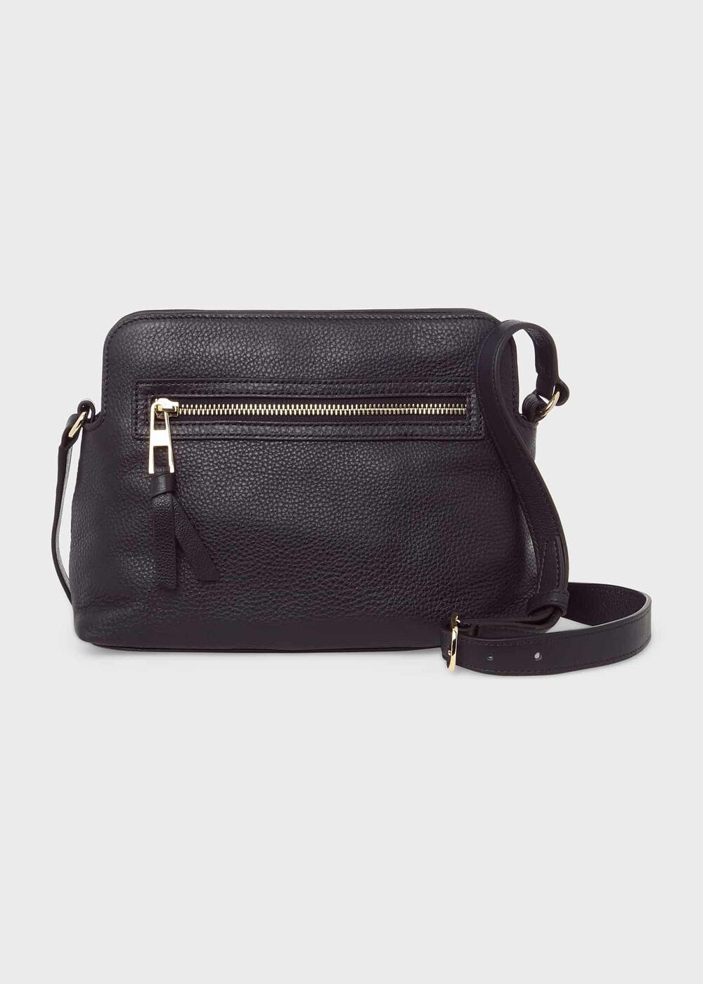 Hampton Leather Crossbody Bag, Navy, hi-res