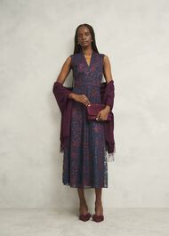 Matilda Scarf, Onyx Red, hi-res