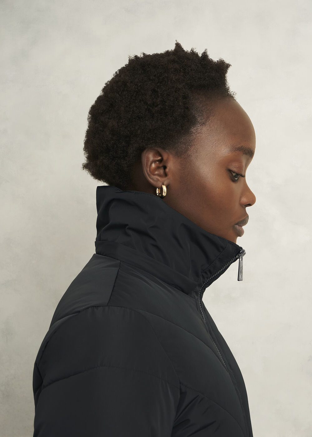 Amalie Puffer Coat, Black, hi-res