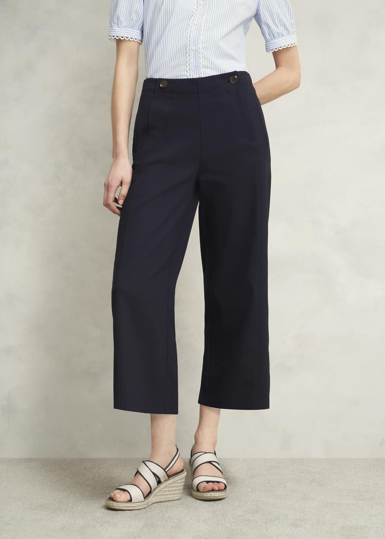 Kimmi Crop Pants, Navy, hi-res