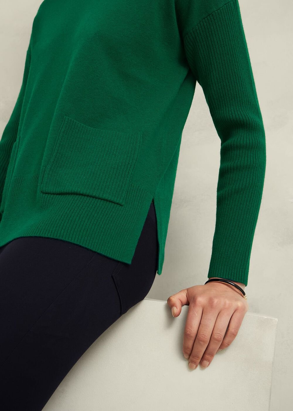 Devora Sweater With Cashmere, Agate Green, hi-res
