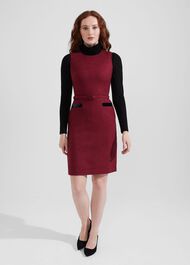 Diane Wool Dress, Pink Multi, hi-res