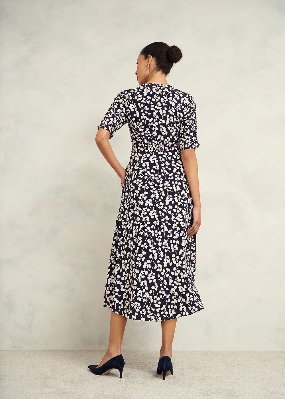 Bonnie Dress, Navy Cream, hi-res