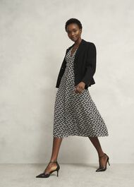 Zadie Dress, Black Cream, hi-res