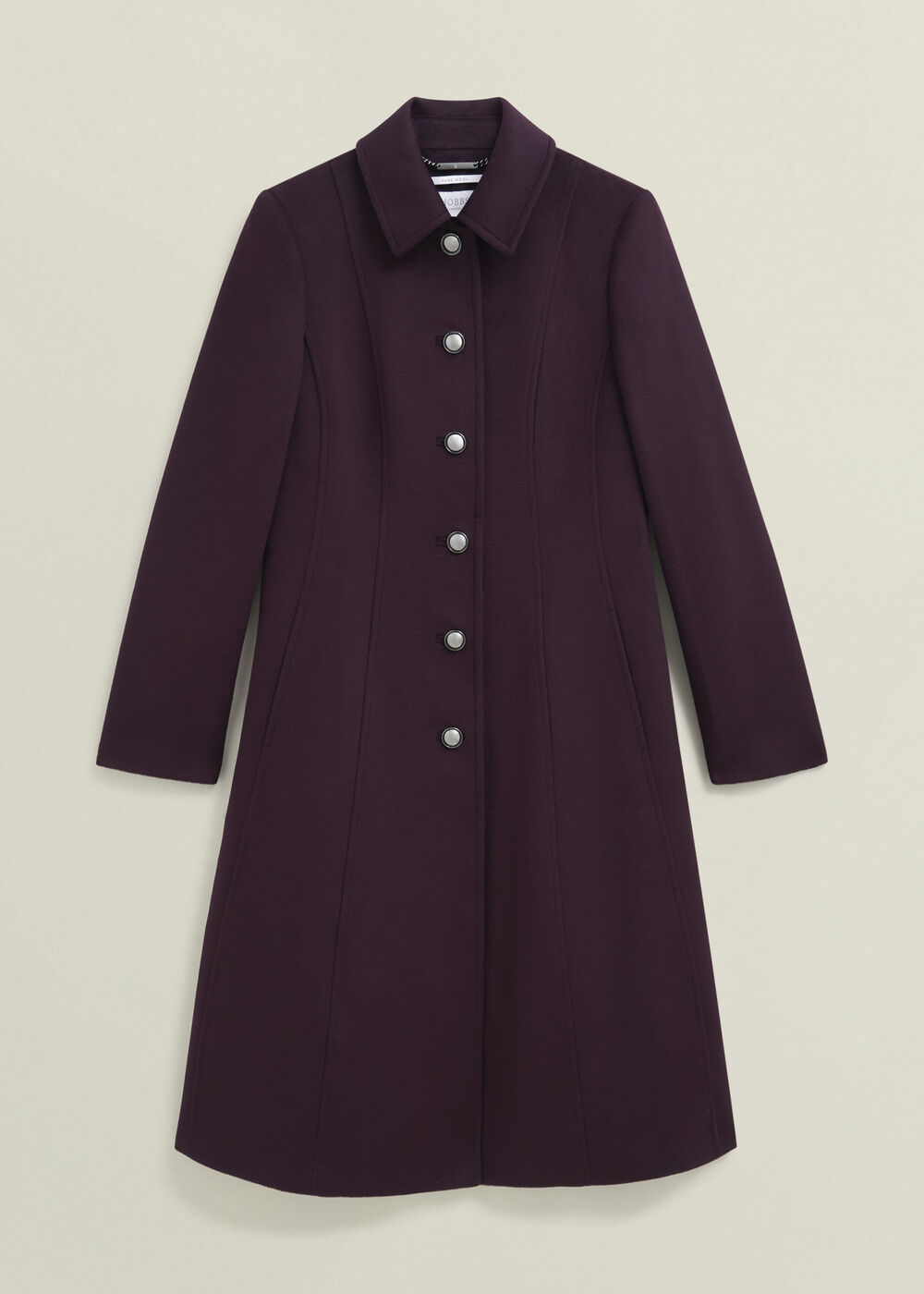 Petite Iona Wool Coat, Malbec Purple, hi-res