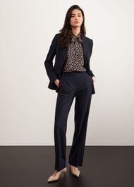 Ness Straight Pants, Navy Ivory, hi-res