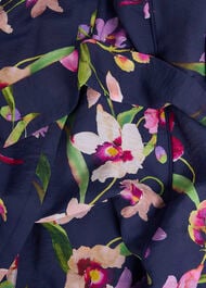 Pippa Floral Waist Tie Dress, Midnight Multi, hi-res