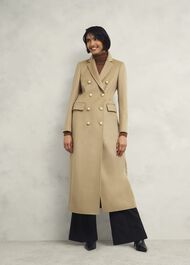 Richmond Wool Coat, Camel, hi-res